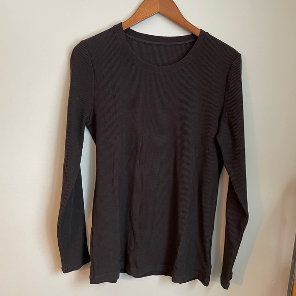 Woolx Hadley Ribbed Crew French Roast - Picture 4 of 8